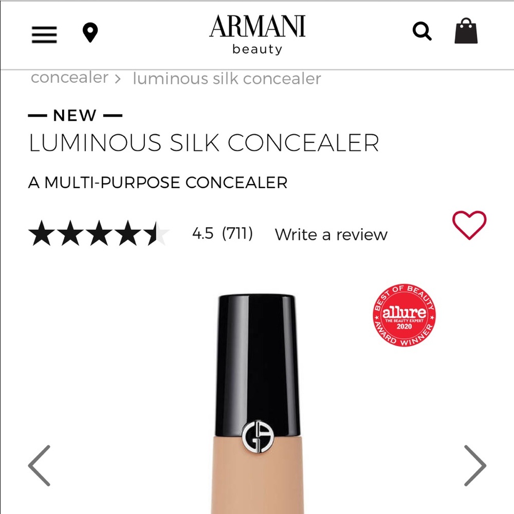 Giorgio Armani luminous silk concealer